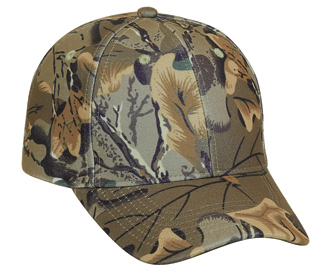 Camouflage cotton twill low profile pro style cap