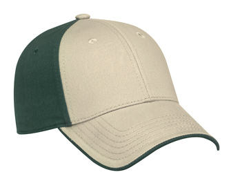 Cool Comfort polyester cool mesh flipped edge visor solid color six panel low profile pro style cap