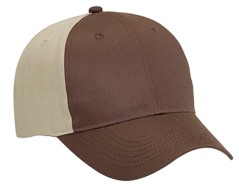 Cotton twill long visor solid color six panel low profile pro style cap, 7 1/4" W x 3 1/2" D