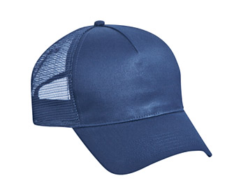 Cotton twill solid color five panel low profile pro style mesh back caps