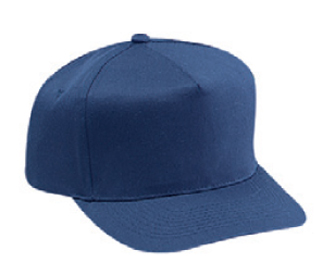 Cotton twill solid color five panel pro style caps