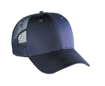 OTTO Cap 83-473 - Cotton Blend Twill 6-Panel Low Profile Trucker Hat