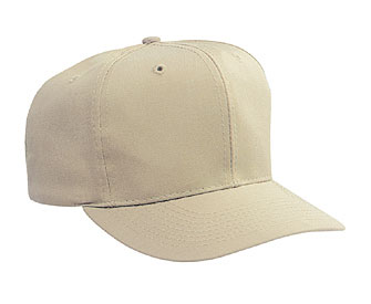 Cotton twill solid and two tone color six panel pro style caps