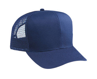 OTTO Cap 30-287 - 6-Panel Cotton Blend Mid-Profile Trucker Hat