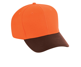 Neon polyester twill solid and two tone color six panel pro style caps
