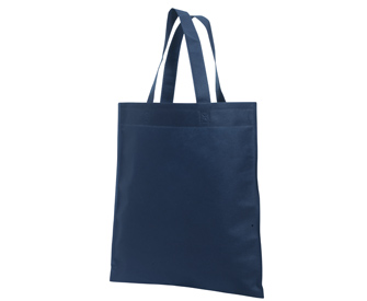 Non-woven solid color promotional tote bags, 15 1/4"H x 14"W