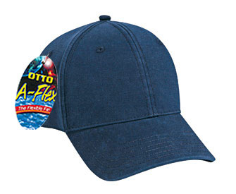 OTTO A-Flex stretchable garment washed cotton twill solid color six panel low profile pro style caps