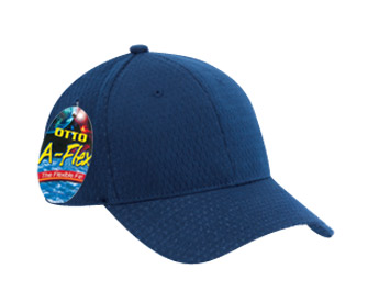OTTO A-Flex stretchable polyester pro mesh solid color six panel low profile pro style caps