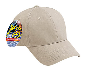 OTTO Flex stretchable brushed cotton twill solid color six panel low profile pro style caps
