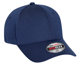 OTTO Flex stretchable polyester pro mesh solid color six panel low profile pro style caps