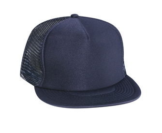 OTTO Cap 132-1037 - Polyester Foam Front 5-Panel High Crown Round Visor Mesh Back Snapback