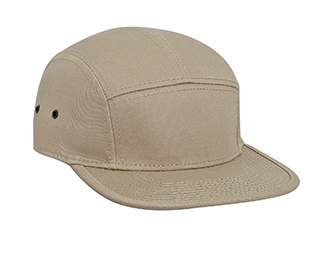 OTTO Cap 151-1098 - Superior Cotton Twill Square Flat Visor w/ Binding Trim 5 Panel Camper Hat