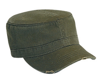 Superior garment washed cotton twill flexible soft visor solid color military style caps