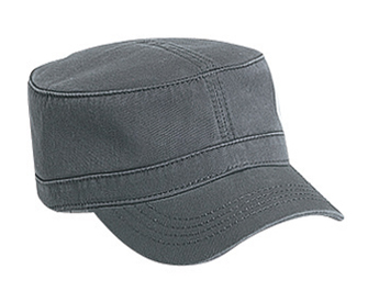 Superior garment washed cotton twill solid color military style caps
