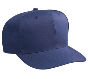 Youth cotton twill solid color six panel pro style caps