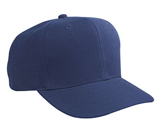 Youth wool blend solid and two tone color six panel pro style caps