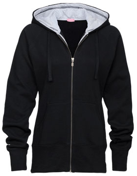 Enza 34279 - Ladies Longer Length Striped Hoodie $27.83 - Sweatshirts