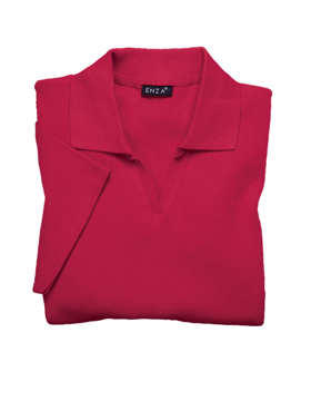 Enza 05979 - Ladies Short Sleeve Fine Rib Sport Shirt