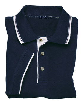 Enza 13079 - Tipped Pique Sport Shirt (Closeout)