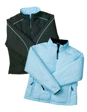 Enza 45179 - Ladies Quilted Reversible Thinsulate Jacket (Closeout)