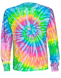 Tie-Dyed 958 - Reactive Dyed Heavyweight Long Sleeve T-Shirt