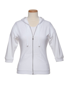 Enza 01679 - Ladies Quarter Sleeve Full Zip Hoodie (Clouseout)