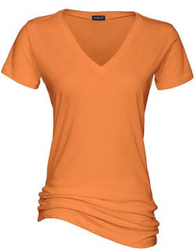 Enza 03879 - Ladies Essential Short Sleeve "True V" Neck Tee