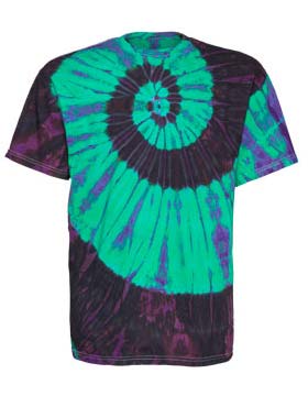 Tie-Dyed ED921 - Youth Multi Color Center Swirl T-Shirt
