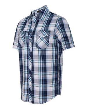 Burnside Plaid Short Sleeve Shirt - B9202