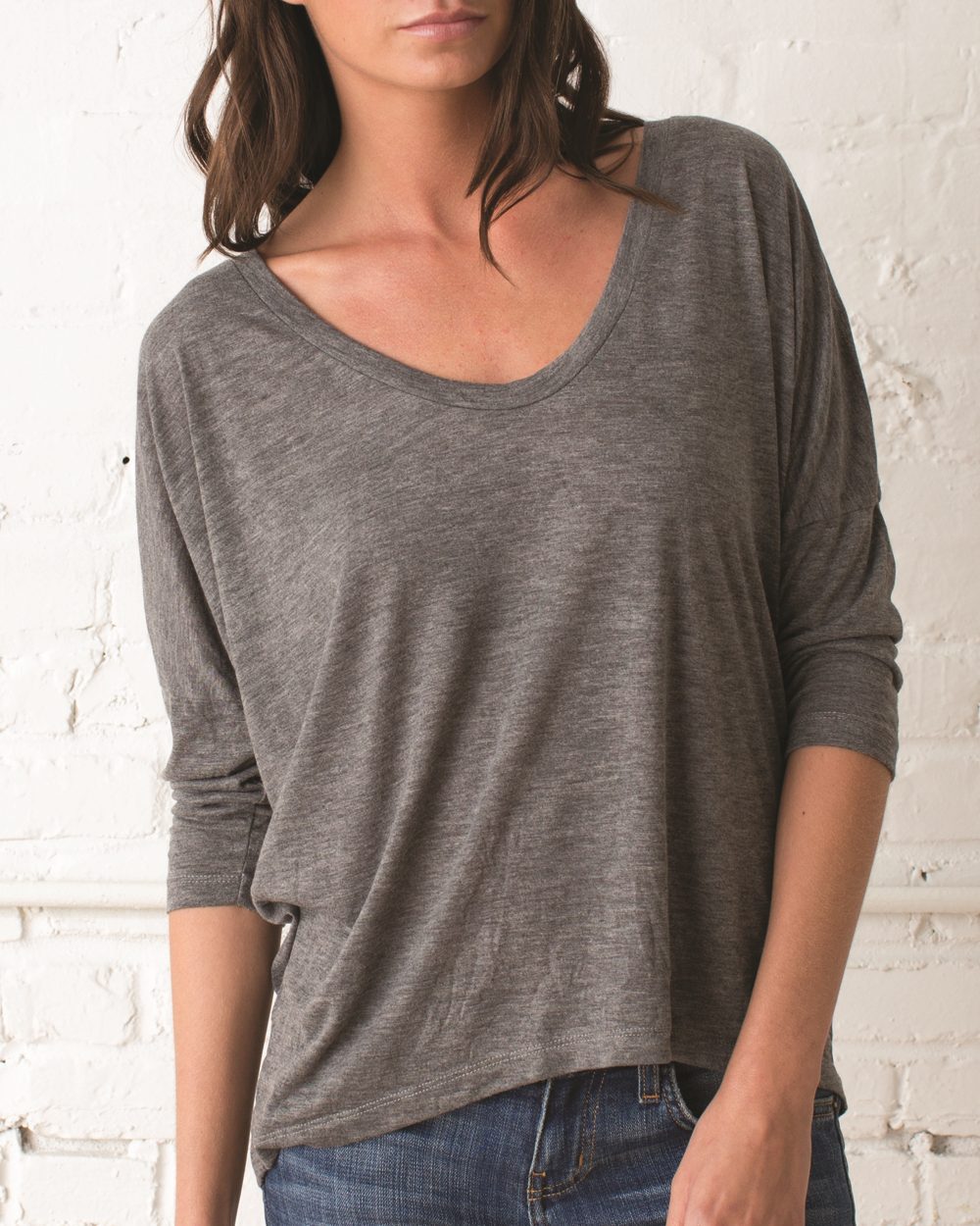 Alternative Ladies' Melange Burnout Long Sleeve Dolman T-Shirt - 2648