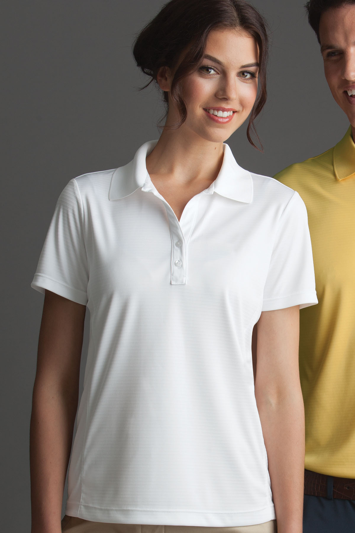 Greg Norman WNS3K447 - Women's Play Dry® ML75 Textured Solid Polo