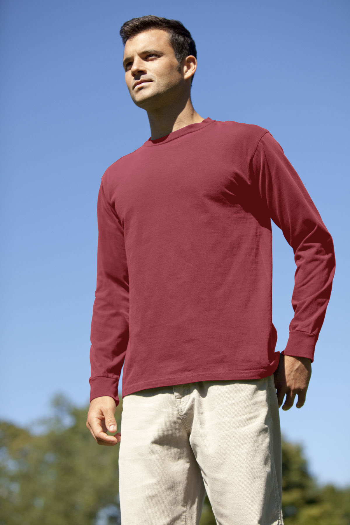 Vantage 0272 - Color Wash Long Sleeve T-Shirt