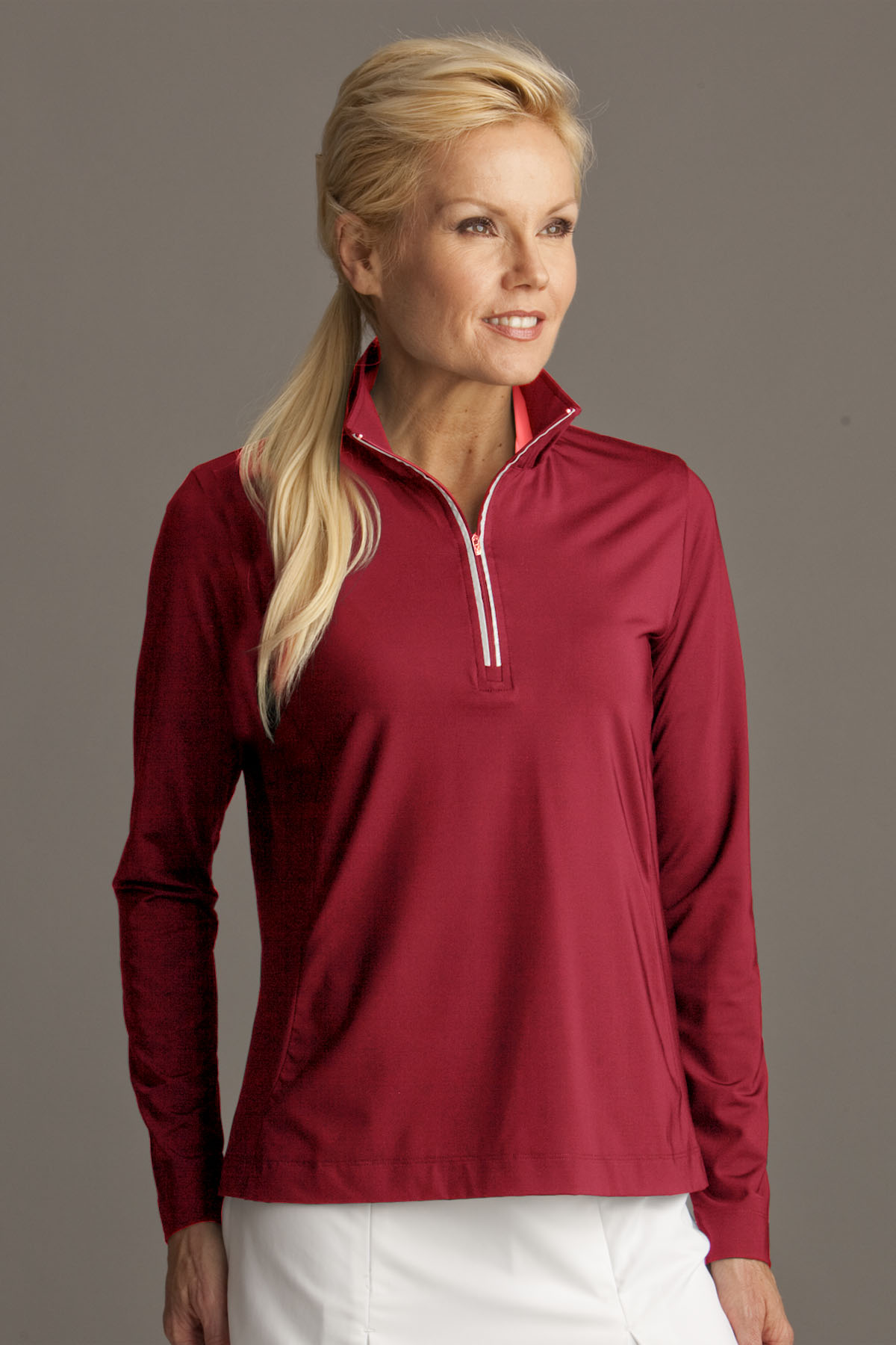 Greg Norman WNS2K451 - Play Dry® Quarter Zip Active Pullover