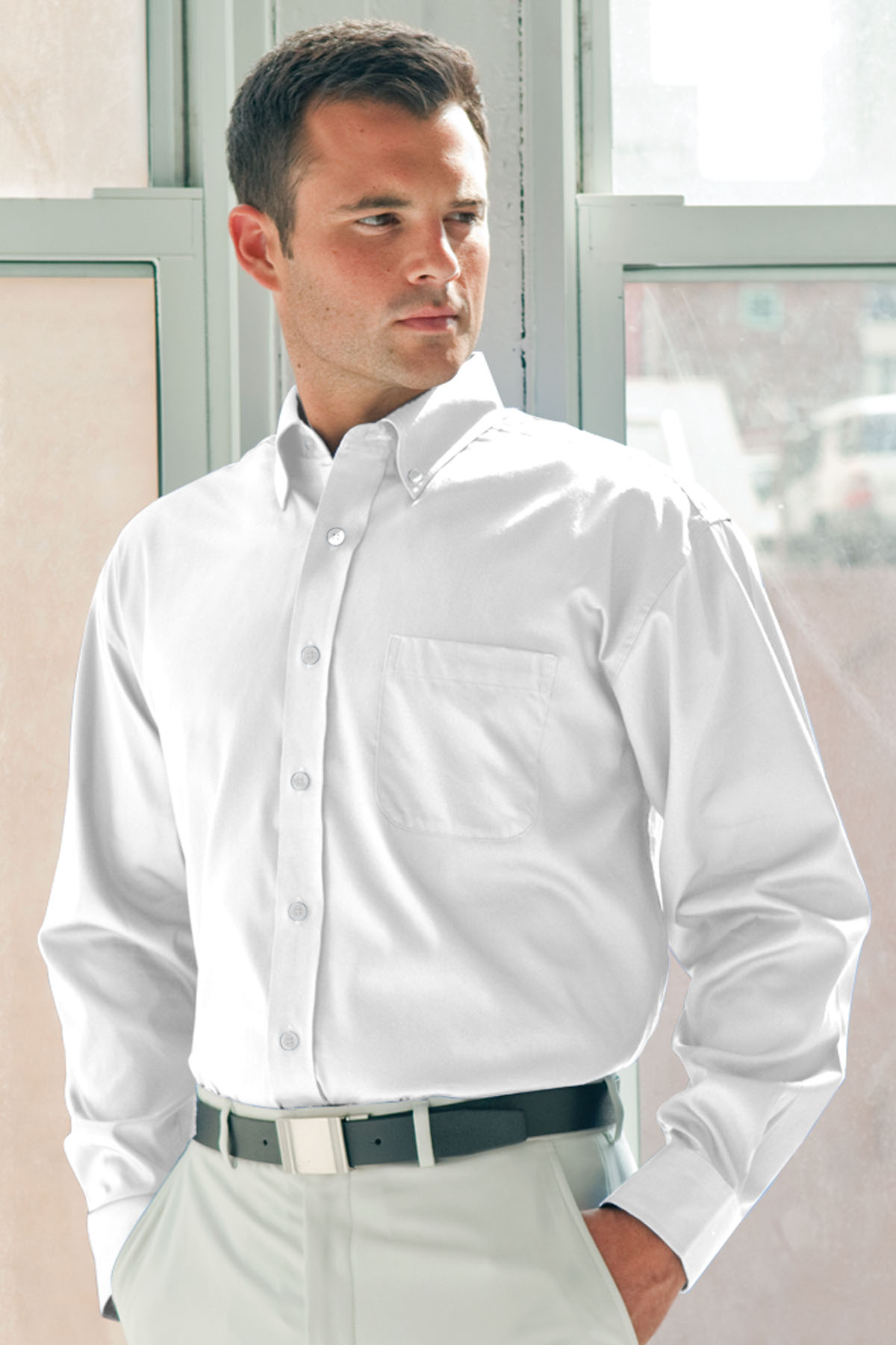 Vantage 1240 - Easy-Care Solid Textured Shirt