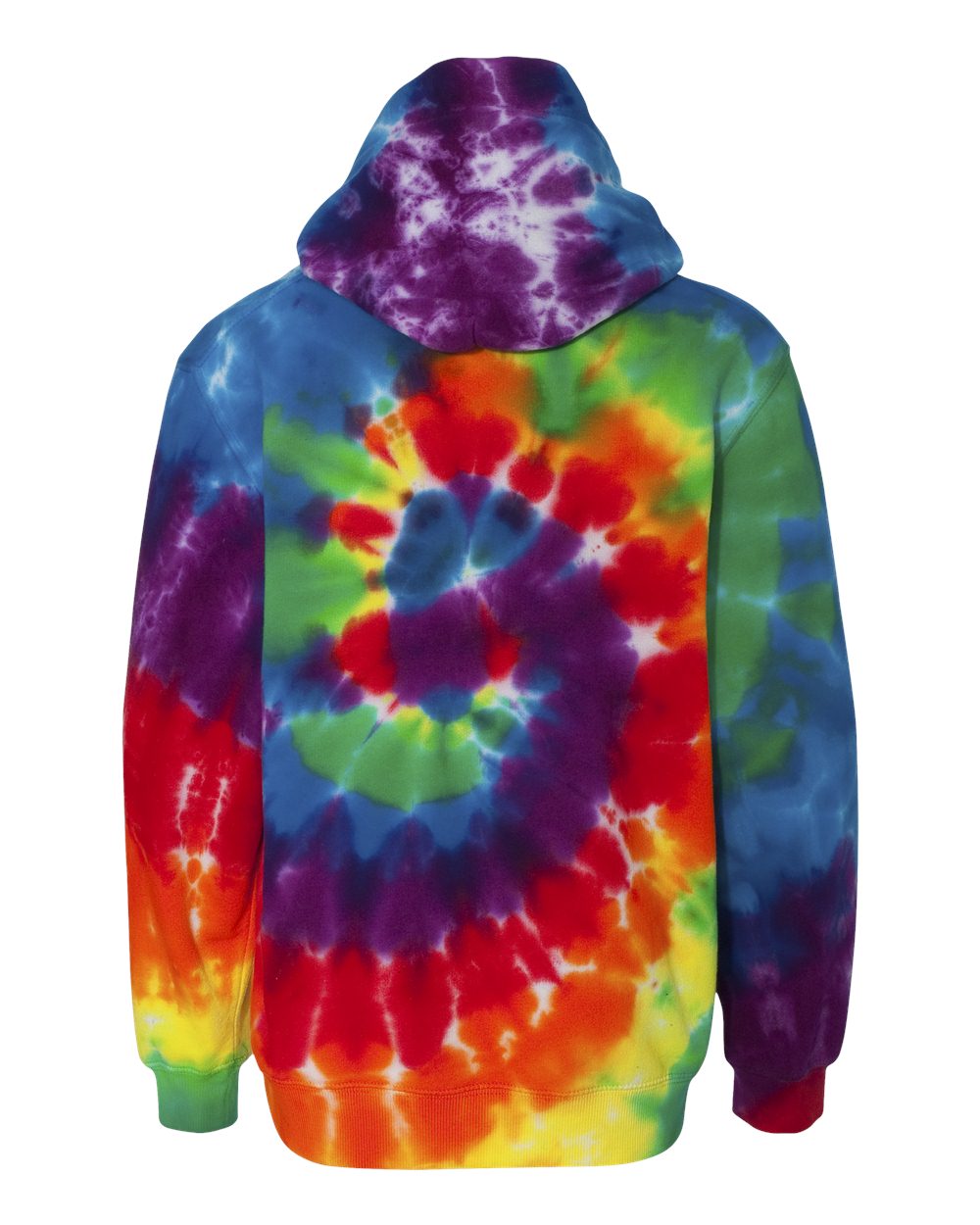 Tie-Dyed Youth Multicolor Swirl Hooded Sweatshirt - 854BMS