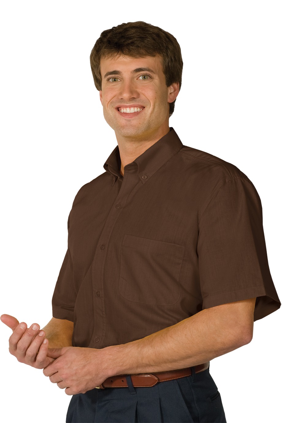 Edwards Garment 1245 - Men's Short Sleeve Soft Touch Polin Shirt