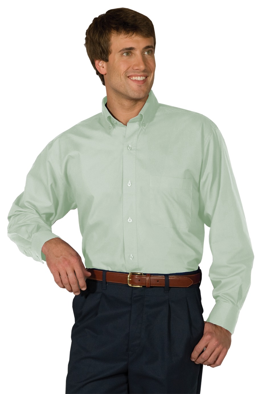 Edwards Garment 1295 - Men's Long Sleeve Soft Touch Poplin Shirt