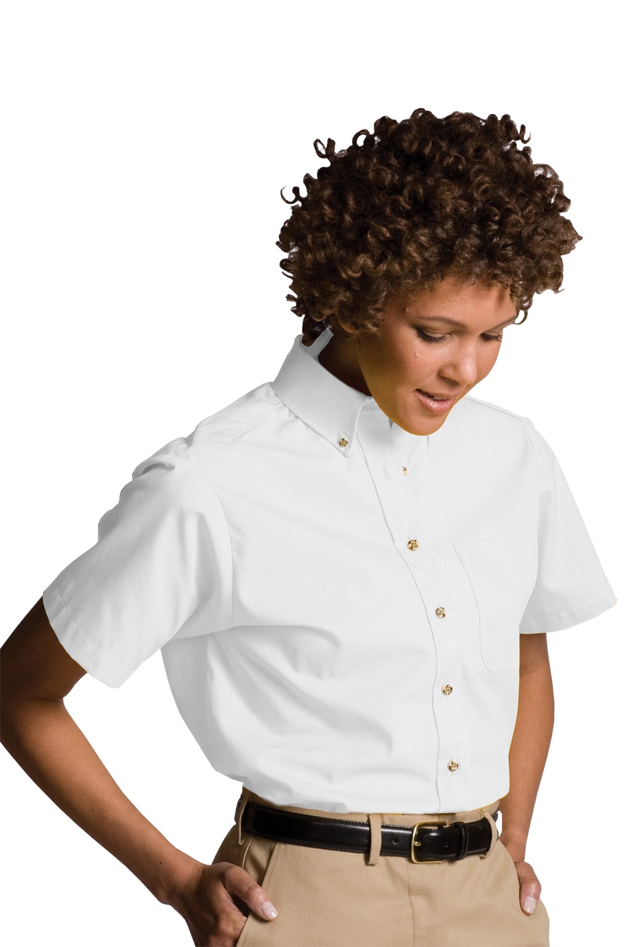 Edwards Garment 5230 - Women's Easy Care Short Sleeve Poplin Shirt