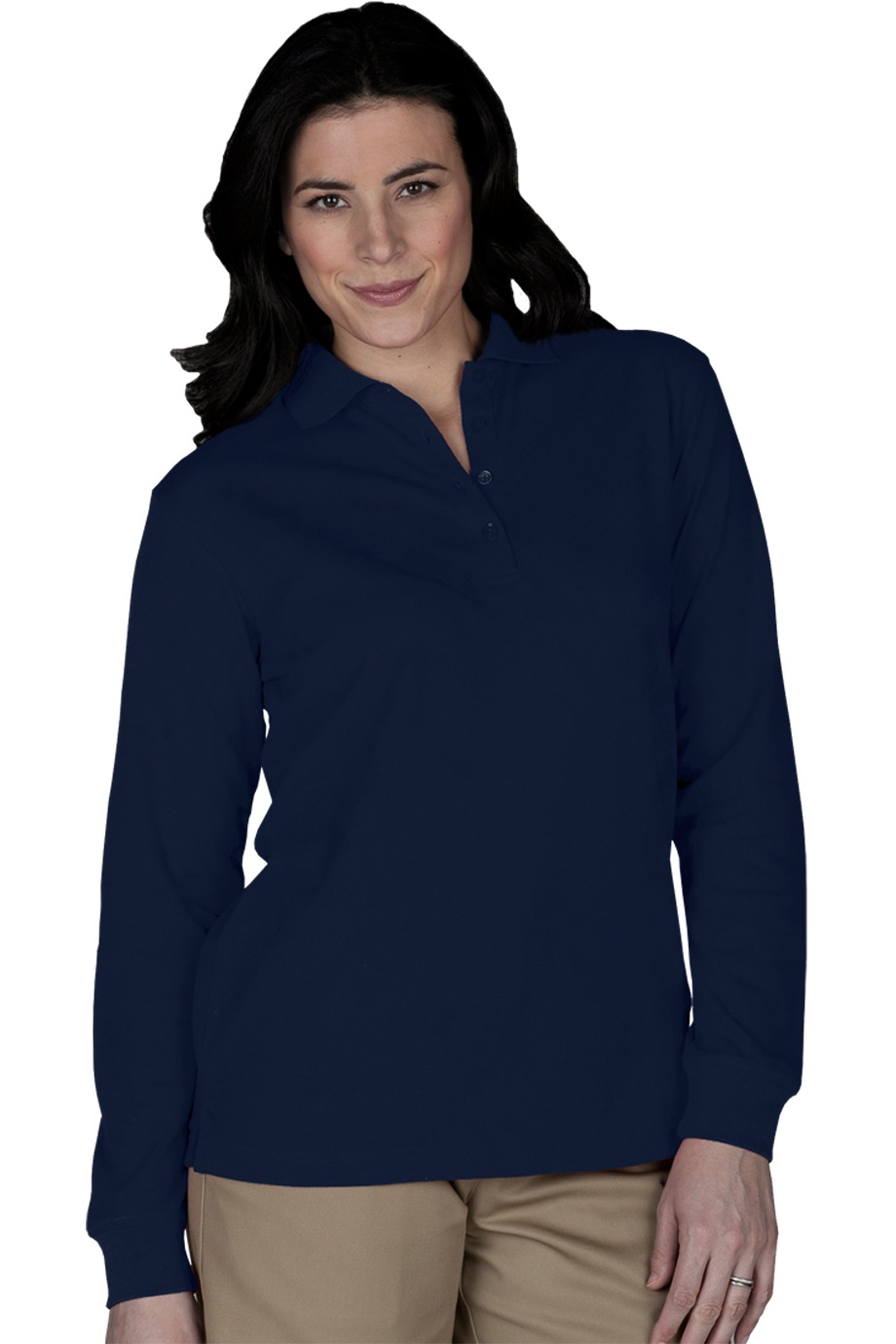 Edwards Garment 5515 - Women's Long Sleeve Pique Polo