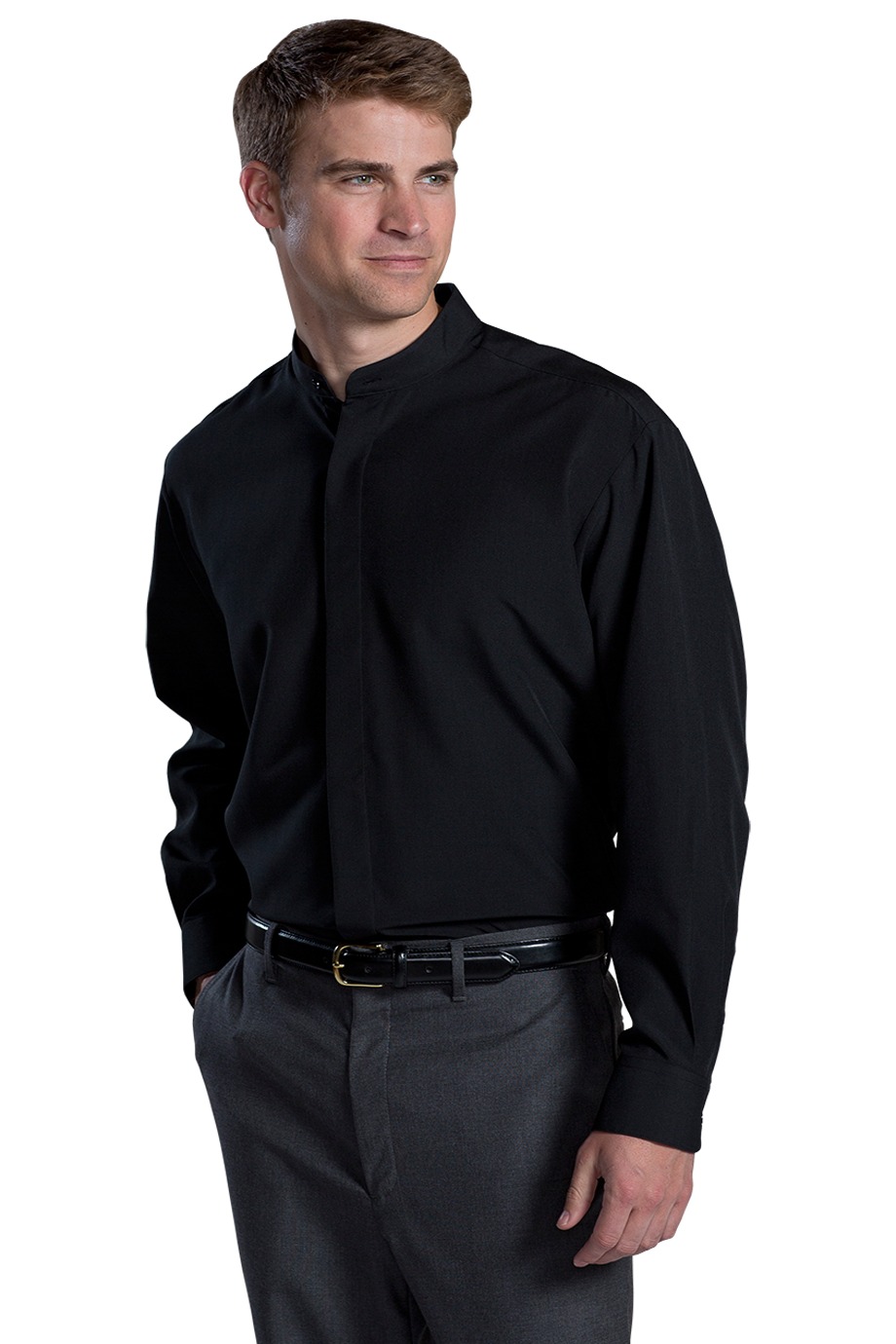 Edwards Garment 1392 - Batiste Banded Collar Shirt