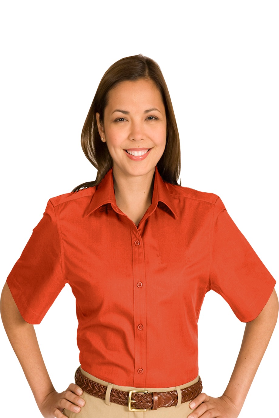 Edwards Garment 5740 - Women's Cottonplus Short Sleeve Twill Shirt