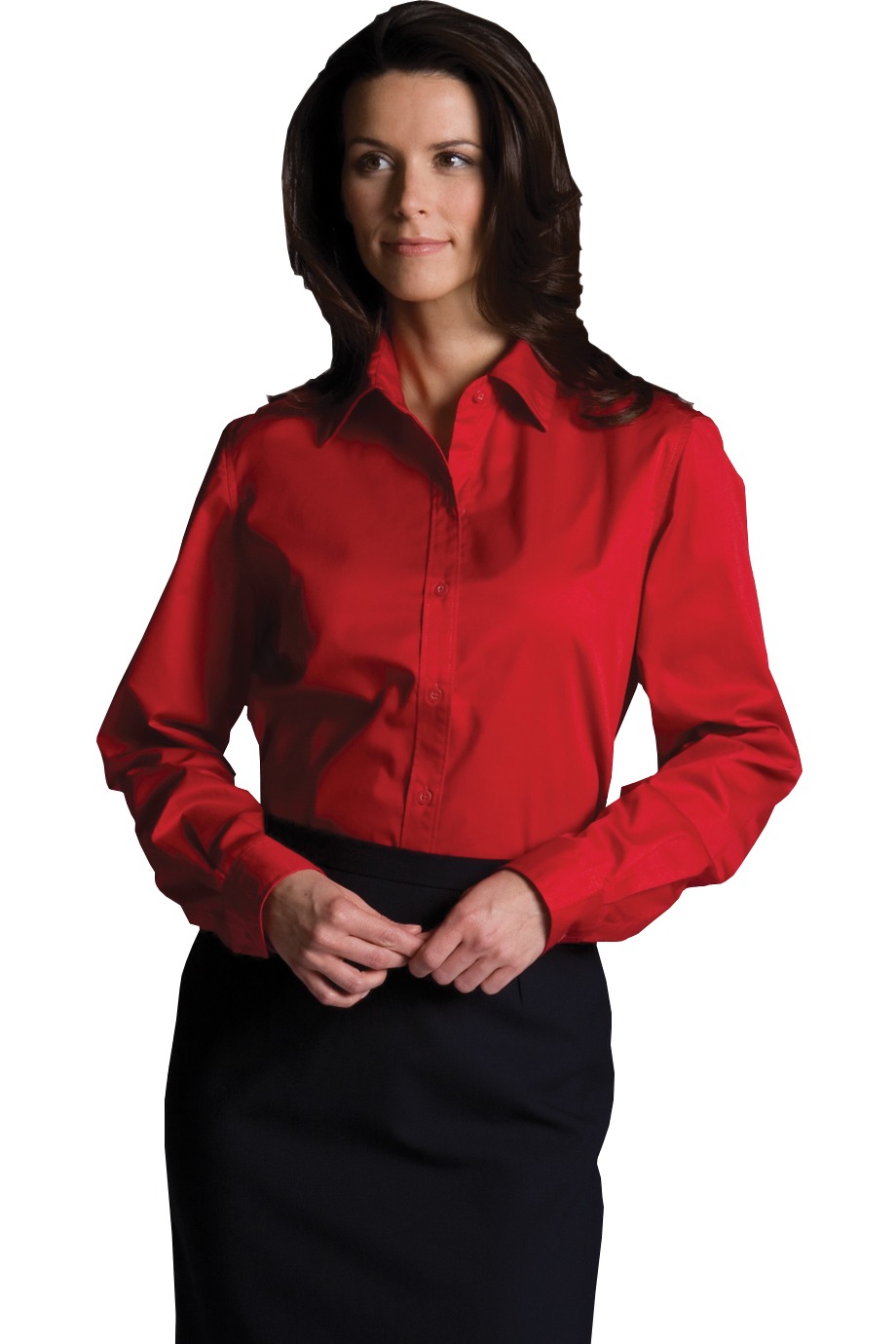 Edwards Garment 5750 - Women's Cottonplus Long Sleeve Twill Shirt