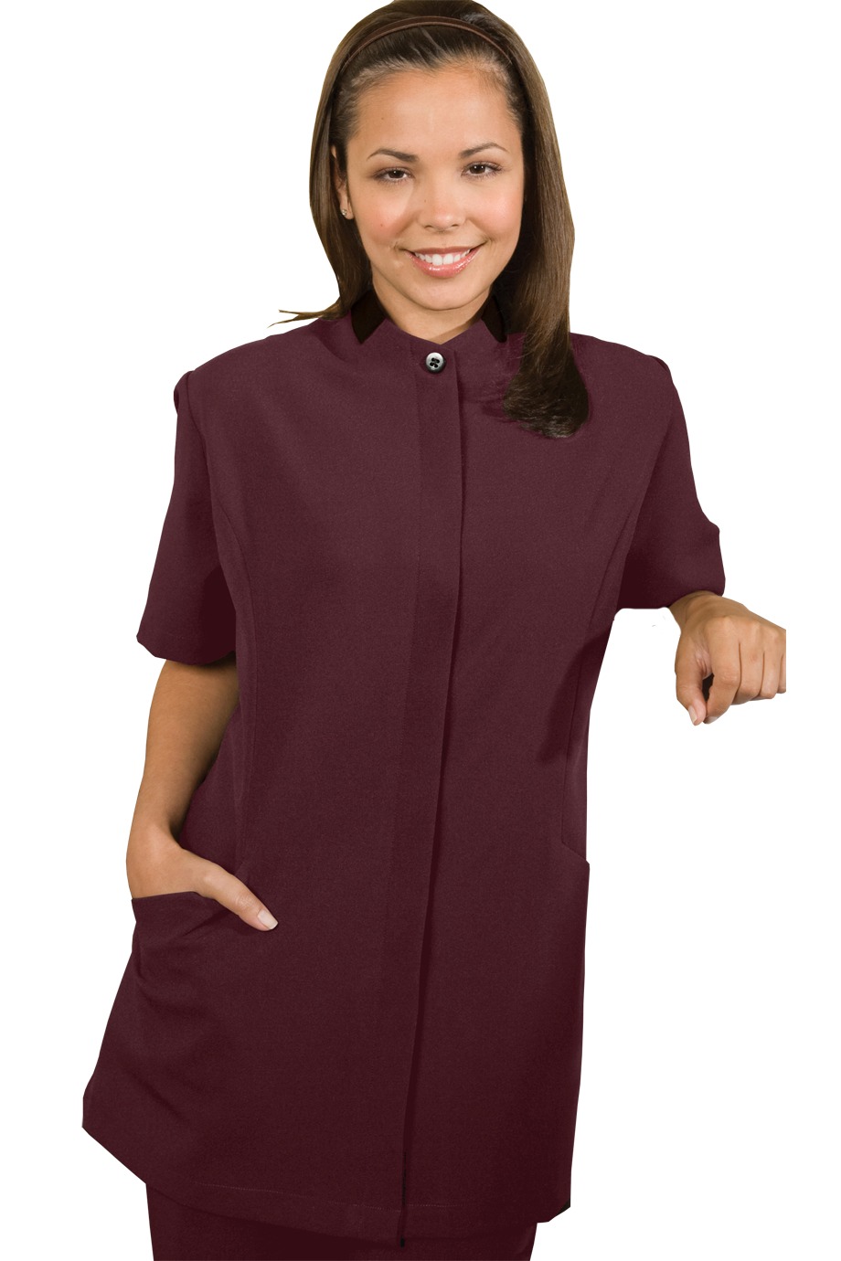 Edwards Garment 7278 - Women's Hidden Placket Solid Tunic