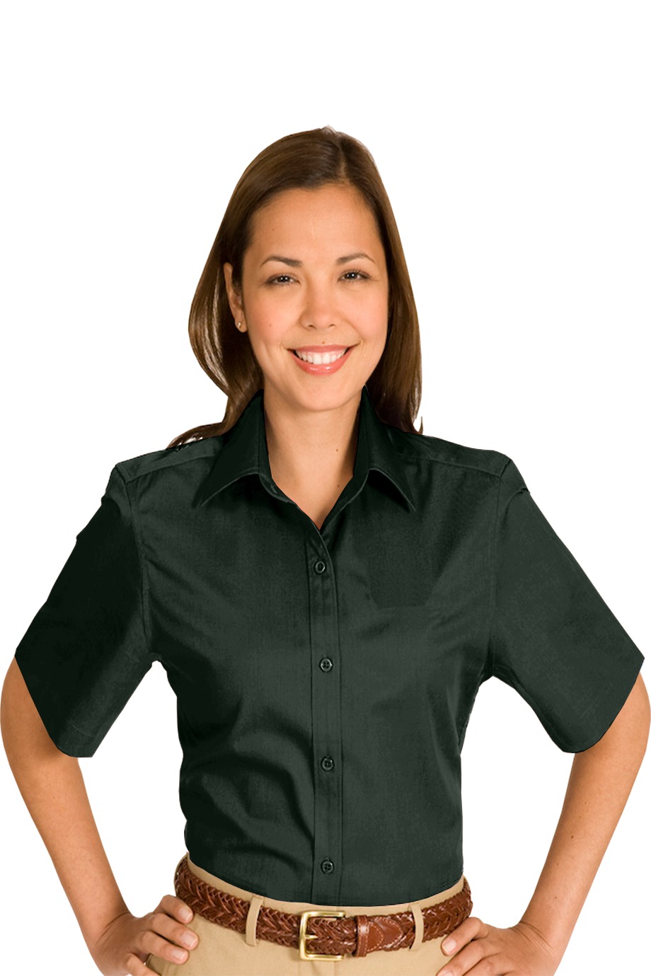 Edwards Garment 5740 - Women's Cottonplus Short Sleeve Twill Shirt