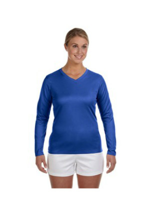 New Balance N7119L - Ndurance® Athletic Long-Sleeve V-Neck T-Shirt