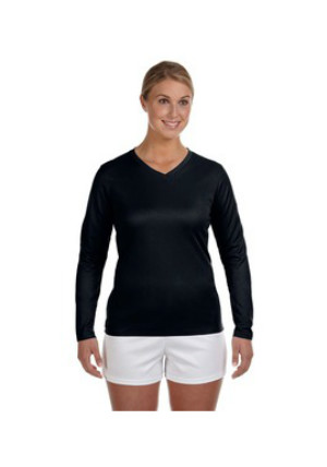 New Balance N7119L - Ndurance® Athletic Long-Sleeve V-Neck T-Shirt