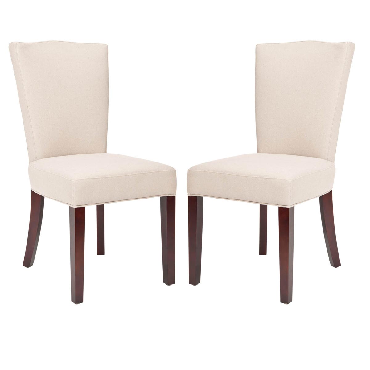Safavieh - MCR4529A COLETTE SIDE CHAIR - BEIGE (SET OF TWO)