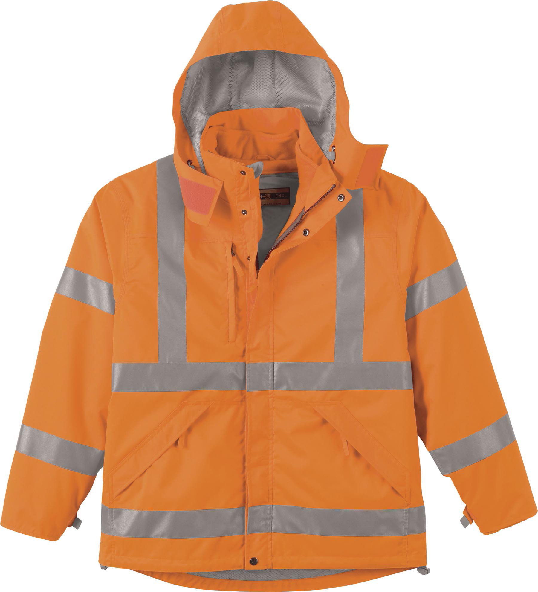 Ash City UTK 2 Warm.Logik 88707 - Men's 3-In-1 Vertical Stripe Safety Jacket With Fleece Liner