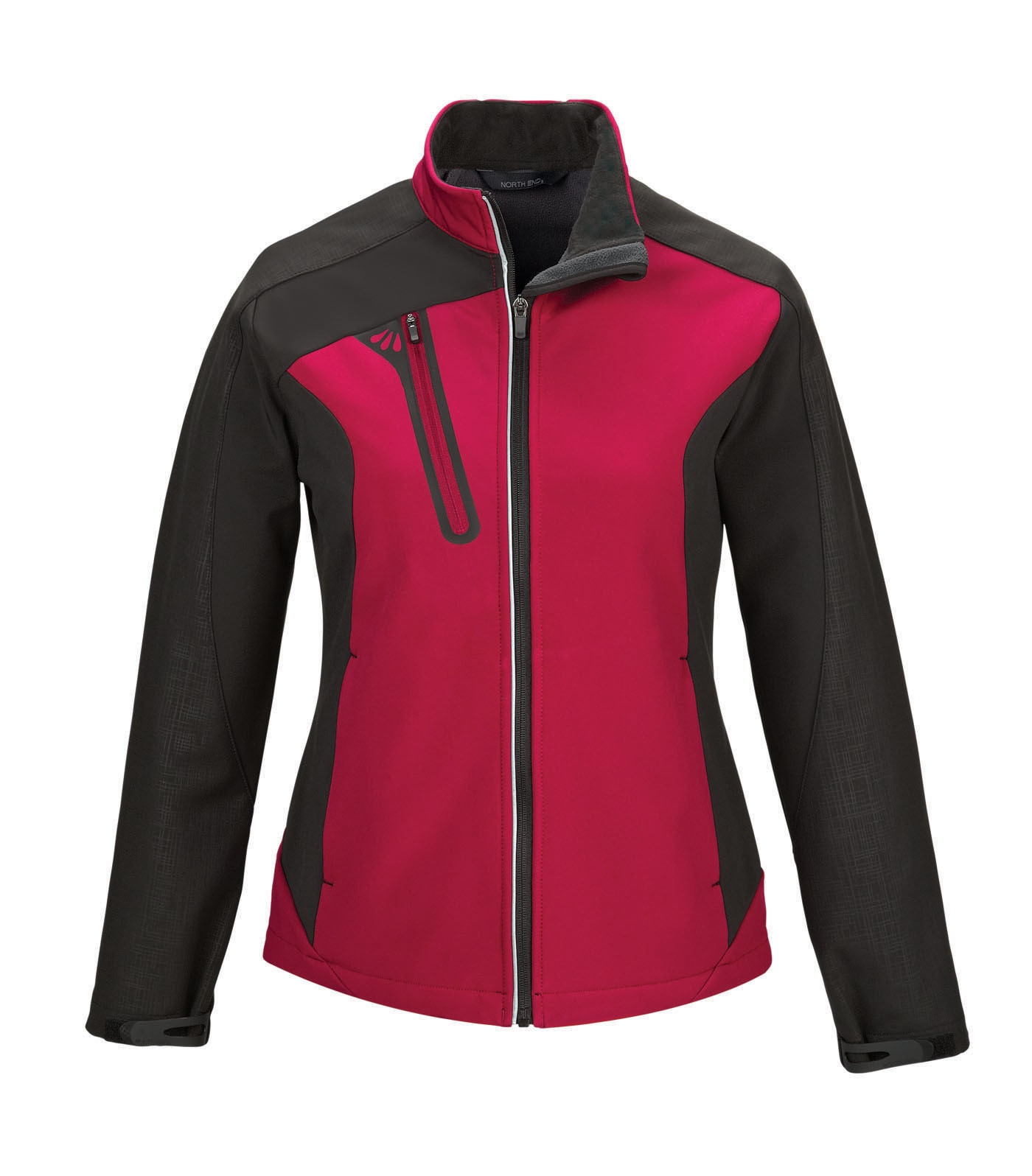 North End 78176 - Ladies' Terrain Colorblock Soft Shell with Embossed Print