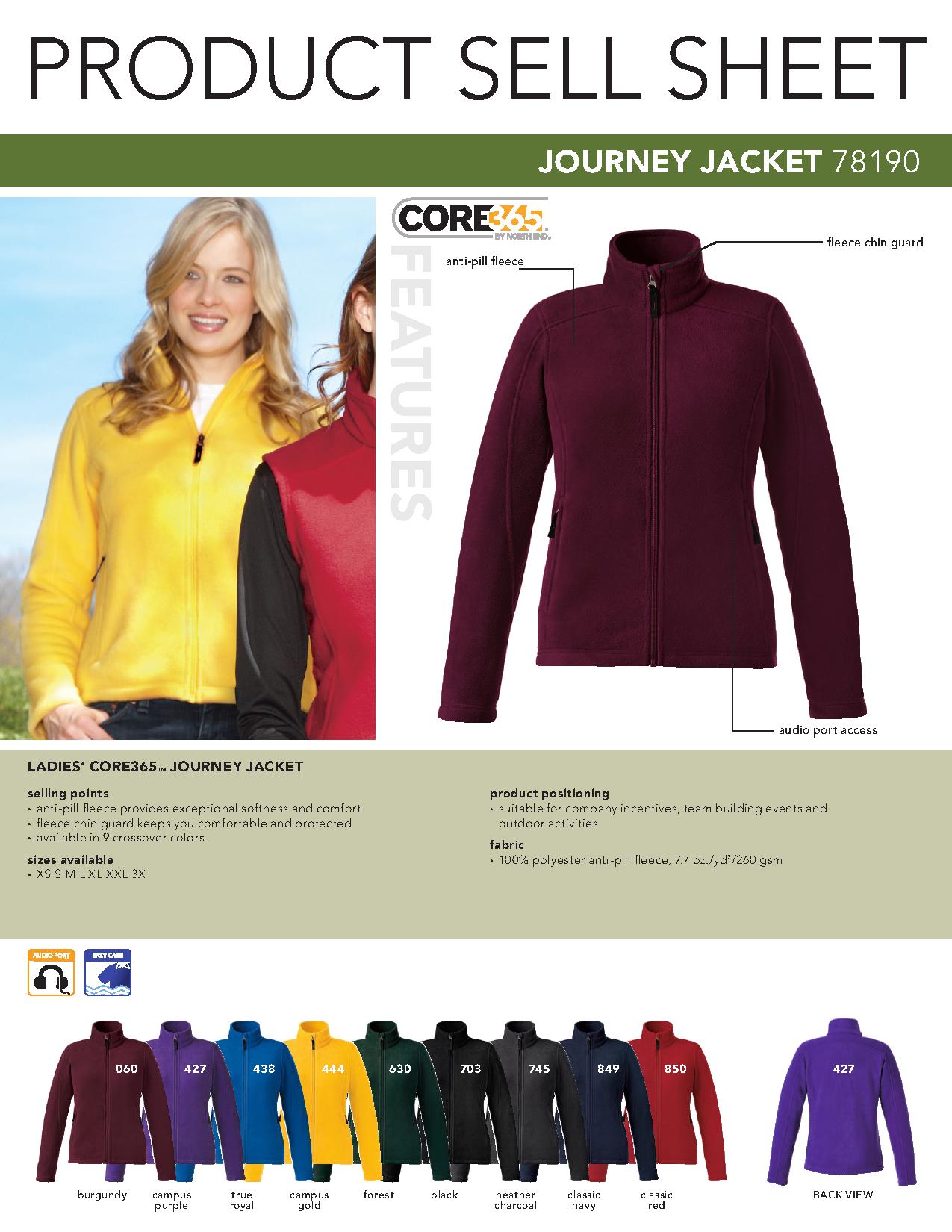 Core 365 78190 - Ladies' Journey Fleece Jacket
